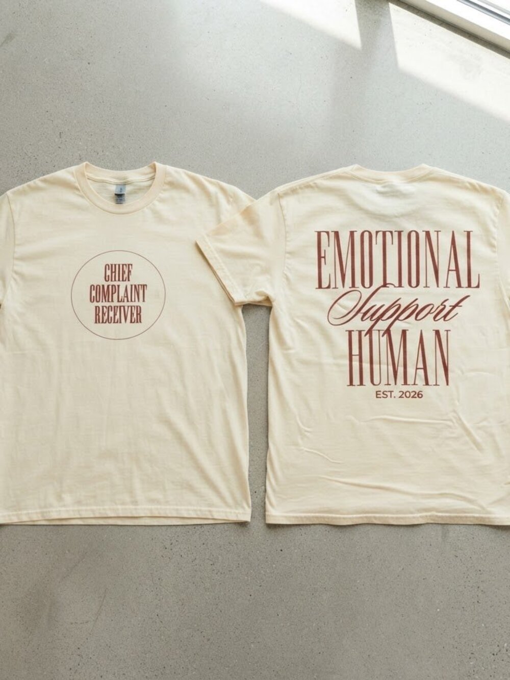 Nurse John Emotional Support Human Yellow T-Shirt S-4XL